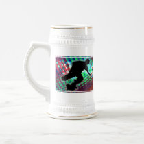 Red Green & Blue Abstract Boxes  Skateboard Mug