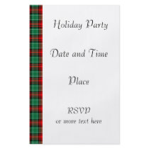 Red Green Christmas Plaid Custom Flyer