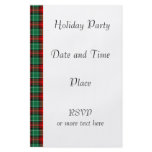 Red Green Christmas Plaid Custom Flyer