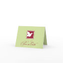 Red green dove peace on earth custom business logo cards