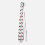 Red & Green Fleur de lis Tie