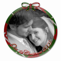Red & Green Our First Christmas Ornament