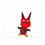 Red gremlin post card