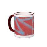 red grey paint coffee mugs