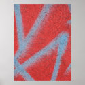 red grey paint posters