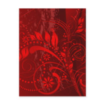 red grunge post card