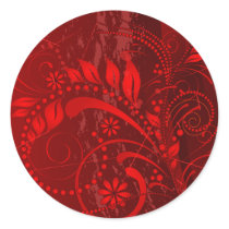 red grunge stickers