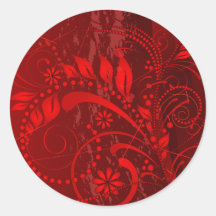 red grunge stickers