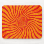 red grunge sunburst swirl mousepads
