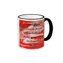 Red Grungy Urban Collage Background Art Coffee Mug