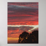 Red Gully Skies Poster posters
