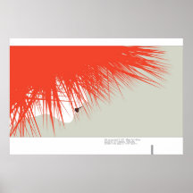 Red hair print