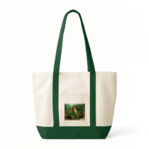 Red Haired Mermaid Canvas Tote Bag