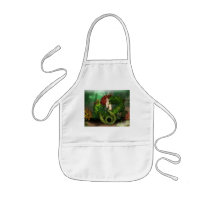 Red Haired Mermaid Children's Smock Aprons