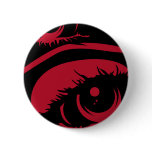 Red Haunting Eyes Button