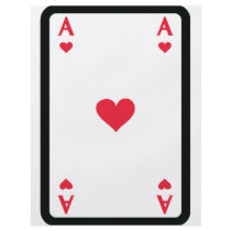 red heart ace icon personalized flyer