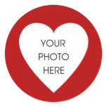 Red Heart Border Stickers