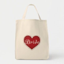 Red Heart Bride T-shirts and Gifts Bag
