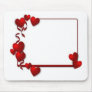 red heart frame - customisable mousemat