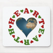 Red Heart is anagram for Green Earth Mouse Pads