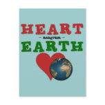 Red Heart is anagram for Green Earth postcards