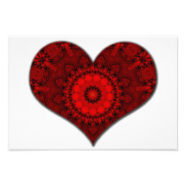 Red Heart Kaleidoscope Photograph
