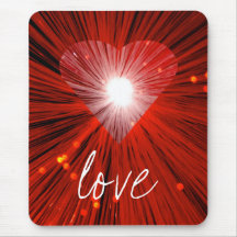 Red Heart 'Love' mousepad