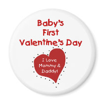 Red Heart Mummy and Daddy Valentine
