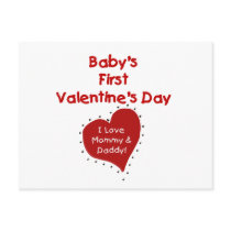 Red Heart Mummy and Daddy Valentine
