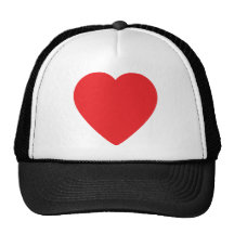 red heart one mesh hat