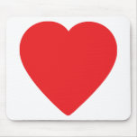 red heart one mouse pad