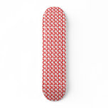 Red Heart Pattern Skateboard