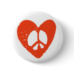 Red Heart Peace Sign buttons