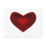 red heart postcards