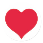 Red Heart stickers