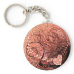 Red Heart Swirls Key Chains