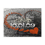 Red Heart Swirls postcards