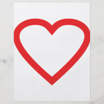 red heart symbol flyers
