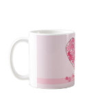 Red Heart with flowers mug