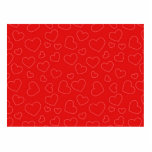 Red Hearts Background Acrylic Cut Out