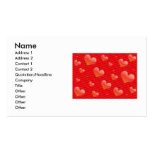 Red Hearts Business Card