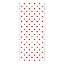 Red Hearts Pattern on a White Background. Custom Announcements