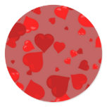 Red Hearts Sticker