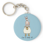 Red Heeler Backing Sheep Key Chains
