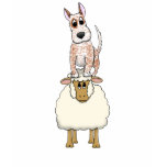 Red Heeler Backing Sheep t-shirts
