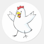 Red Hen Cartoon Sticker