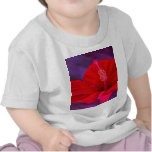 Red Hibiscus Tropical Flower Painting - Multi Tshirts