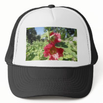 Red Hollyhock Hat