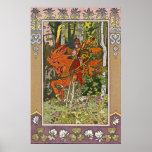 Red Horseman Russian Fairy Tale Print