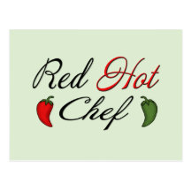 Red Hot Chef Post Card